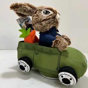 Peter Rabbit Plush Toy in Green Car